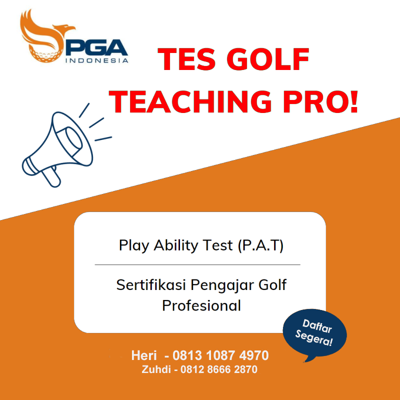 Thumbnail PLAYING ABILITY TES  & Sertifikasi Kompetensi Pengajar Golf Profesional